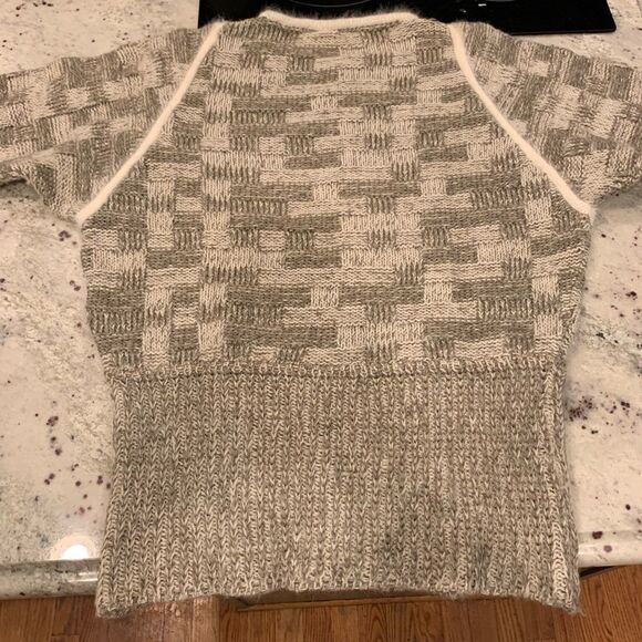 Vintage Le Caselline Wool Blend Mixed Knit Sweater sz L - Picture 6 of 6